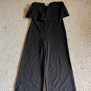 Strapless black jumpsuit from Lulus… Brand new without tags and never worn